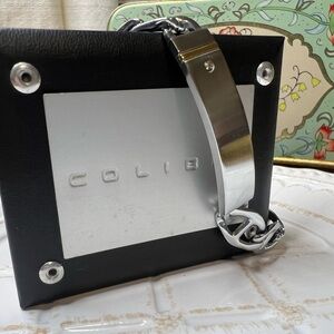 Colibri Stainless Steel Two-Tone ID Chain Bracelet